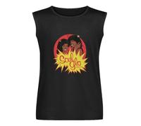 Soul GLO Movie Sleeveless T-Shirt Man's Fashion Cotton Black Vest Tank Clothes, Negro , 3XL