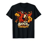 Soul Is My Therapy Retro Disco Música Soul de los 70 y 80 Camiseta