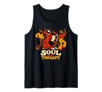 Soul Is My Therapy Retro Disco Música Soul de los 70 y 80 Camiseta sin Mangas