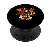 Soul Is My Therapy Retro Disco Música Soul de los 70 y 80 PopSockets PopGrip Adhesivo