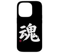 Soul Kanji en Letra Japonesa símbolo de Japón en la Parte Delantera y Trasera Carcasa para iPhone 14 Pro