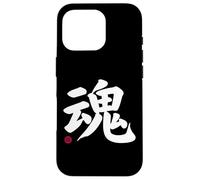 Soul Kanji en Letra Japonesa símbolo de Japón en la Parte Delantera y Trasera Carcasa para iPhone 16 Pro