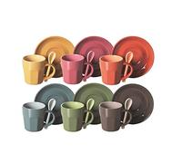 Soul Kitchen Taza De Café con Plato 6 Piezas Hug Multicolor