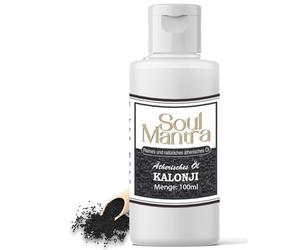 Soul Mantra Kalonji - Aceite de comino negro 100% puro para el cuidado del cabello y la piel, fortalece el sistema inmunológico, promueve el crecimiento del cabello y mejora la salud de la piel