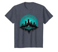 Soul of Chicago House Music - Camiseta gráfica para Hombre Camiseta, Niños, Azul Jaspeado, 6 años