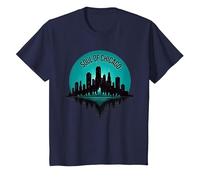 Soul of Chicago House Music - Camiseta gráfica para Hombre Camiseta, Niños, Azul Marino, 3 años
