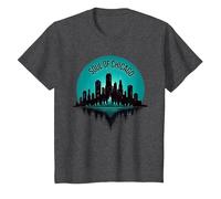 Soul of Chicago House Music - Camiseta gráfica para Hombre Camiseta, Niños, Jaspeado Oscuro, 8 años