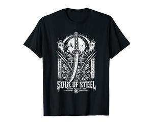 Soul of Steel Honor Tiene Un Borde Samurai Katana Camiseta