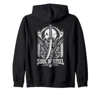 Soul of Steel Honor Tiene Un Borde Samurai Katana Sudadera con Capucha