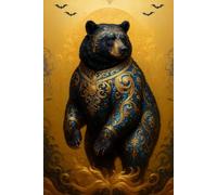 Soul of the Animal Series Notebook: Bear: 6" x 9" Portable Size, 120 Lined Pages for Journaling, Notes, or Daily Writing