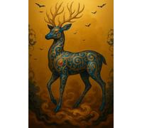 Soul of the Animal Series Notebook: Deer: 6" x 9" Portable Size, 120 Lined Pages for Journaling, Notes, or Daily Writing