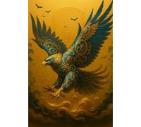 Soul of the Animal Series Notebook: Eagle: 6" x 9" Portable Size, 120 Lined Pages for Journaling, Notes, or Daily Writing