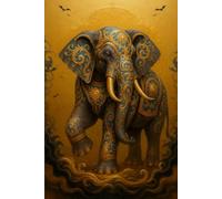 Soul of the Animal Series Notebook: Elephant: 6" x 9" Portable Size, 120 Lined Pages for Journaling, Notes, or Daily Writing