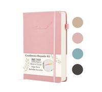 Soul Projekt Libreta Rosa, Cuaderno A5 Hojas Blancas, 360 Página Diario Personal, Bullet Journaling Notebook A5, Regalo de san Valentín para Mujer, Cuaderno A5 Tapa Dura