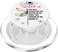 Soul Sister Dragonfly Always My Sister Forever My Friend PopSockets PopGrip para MagSafe