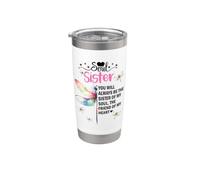 Soul Sister Dragonfly Always My Sister Forever My Friend Vaso térmico de acero inoxidable de doble pared