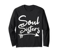 Soul Sisters Best Friends Matching Mothers Day Mom BFF Women Manga Larga
