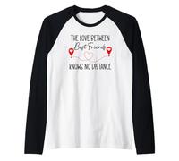 Soul Sisters The Love Between Best Friends Knows No Distance Camiseta Manga Raglan