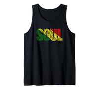 Soul Visible Tipográfico Logo Gráfico Amantes de la Música Cultura Camiseta sin Mangas