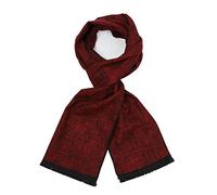 soul young Bufanda Hombre Suave Moda Cuadros Escocesa Bufanda Fashion Con Caja Regalo(Rojo&Negro)