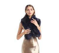 soul young para bufandas De piel de zorro falso de Mujeres de invierno(120cm,Azul)