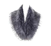 soul young para bufandas De piel de zorro falso de Mujeres de invierno(80CM,Gris con Punta)