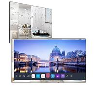 Soulaca Smart TV 4K UHD de 32 Pulgadas para baño,Panel de Espejo Inteligente, Control Remoto mágico, Resistente al Agua IP65, Ver Netflix, Alexa Incorporado,Bluetooth, Wi-Fi