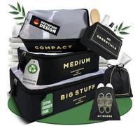 SOULANCE Travel Packing Cubes [de botellas de plástico recicladas] Juego de 6 piezas, organizador de maletas, cubos de embalaje, organizador de mochila, organizador de mochilas, Amazon Basics, viajes,