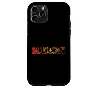 SOULANN Emblema de Bandera Power Soul Black American Heritage Art Carcasa para iPhone 11 Pro