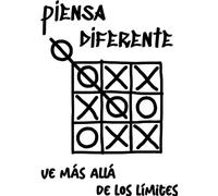 SoulArt® Vinilos de pared decorativo con frase "Piensa diferente, ve más allá de tus límites" Pegatinas decorativas salon. Vinilo decorativo pared dormitorio, vinilo de corte (20x29cm)