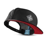 Soulbuddy Performance Snapback Cap Herren - Unisex Streetwear Basecap für Männer & Frauen - Stylische Kappe für Alltag & Urlaub - Must-Have Baseball Cap für Herren - One Size, negro y rojo, Talla