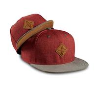Soulbuddy Set de 2 Gorras de Béisbol a juego Papá e Hijo - Gorra Snapback transpirable Hombre y Niño - Look Mini Me Familia - Idea de Regalo Original, rojo oscuro, L