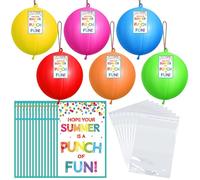 Soulchen 30 juegos de globos de tamaño grande para el día de San Valentín con 30 tarjetas de regalo, regalo de graduación de jardín de infantes, regalo a granel de bolsa de regalos para profesores