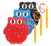 Soulchen Kit de actividades de mini tablero magnético de dibujo con cuentas y lápiz capacitivo magnético, suministros magnéticos de viaje para actividades en avión, coche, 3 piezas