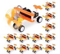 Soulchen Paquete de 12 kits de manualidades STEM para bricolaje, proyectos de experimentos de ciencia educativa, proyectos de robótica, montaje manual, kit de modelo volador para actividades de grupo