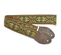 Souldier GS0251NM05WB - Correa de cinturón de seguridad para guitarra baja, eléctrica o acústica, 2 pulgadas de ancho y longitud ajustable de 30 a 63 pulgadas, fabricado en los Estados Unidos,