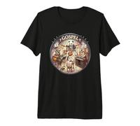 Soulful Gospel Coro Música Shiba-Inu Mientras predica en la Iglesia Camiseta Premium