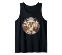 Soulful Gospel Coro Música Shiba-Inu Mientras predica en la Iglesia Camiseta sin Mangas