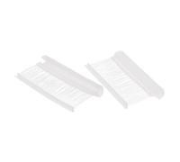 Soulnioi 500 piezas de 55 mm transparentes - Gancho en J estándar para etiquetado de ropa, sujetadores de plástico para etiquetado de etiquetas