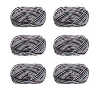 Soulnioi 6 hilos de algodón suave de leche de 5 hebras para tejer a mano para muñeca, bufanda, sombrero, bolsa, ropa, zapatos (47)