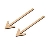 Soulnioi Letrero de flecha acrílica dorada de 6.3 pulgadas, paquete de 2 indicadores direccionales autoadhesivos de baño con fácil montaje en pared para baño, oficina pública