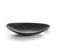 Soulnioi Plato de joyería Negro, Bandeja de baratija, Plato de Anillo, Bandeja de tocador de baño, Organizador Decorativo Creativo, Placa de exhibición para Entrada, baño, encimera, elipse Larga