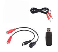 SOULONG 22 en 1 RC USB Flight Simulator Adapter con 1,5 m Audio Din Cables para Realflight G7/G6/G5 Phoenix 4 E2HG