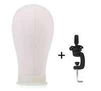 soulong cabeza de Lienzo gráfico WIDMANN cabeza de maniquí con pinza de mesa cabeza de entrenamiento de 32 cm, beige