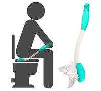 SoulQ Herramientas de ayuda para papel higiénico, limpiaparabrisas, mango largo de agarre para pañuelos de papel, ayuda para limpiar el papel higiénico