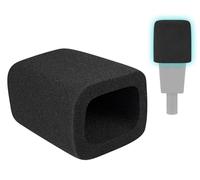 SOULWIT 2 Piezas Espuma Micrófono Filtro Antipop para AKG Pro Audio C414 XLII/XLS Condensador, Protector de Mic Cubierta Parabrisas para Micrófono - Negro