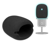SOULWIT 2 Piezas Espuma Micrófono Filtro Antipop para Elgato Wave:3 (Wave3), Protector de Mic Cubierta Parabrisas para Micrófono - Negro