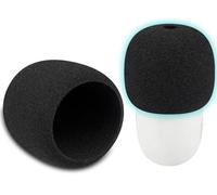 SOULWIT 2 Piezas Espuma Micrófono Filtro Antipop para Razer Seiren V3 Mini USB, Protector de Mic Cubierta Parabrisas para Micrófono - Negro