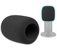 SOULWIT 2 Piezas Espuma Micrófono Filtro Antipop para Sennheiser Profile USB, Protector de Mic Cubierta Pantallas antiviento Parabrisas para micrófono - Negro
