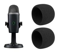 SOULWIT 2 Unidades Paravientos para Blue Yeti Nano - Negro | (No Compatible con Yeti/Yeti Pro), Paravientos para Logitech for Creators Blue Yeti Nano Micrófono
